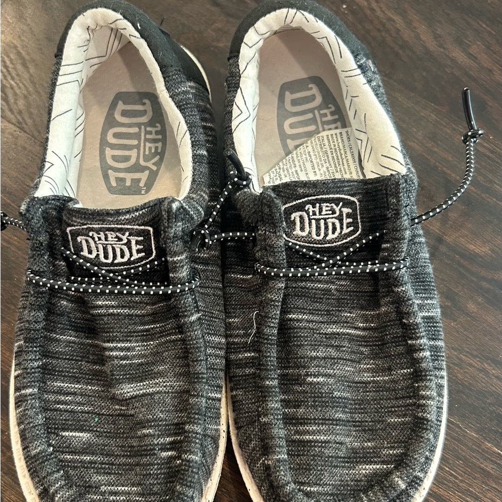 Hey Dude Youth Black Loafers